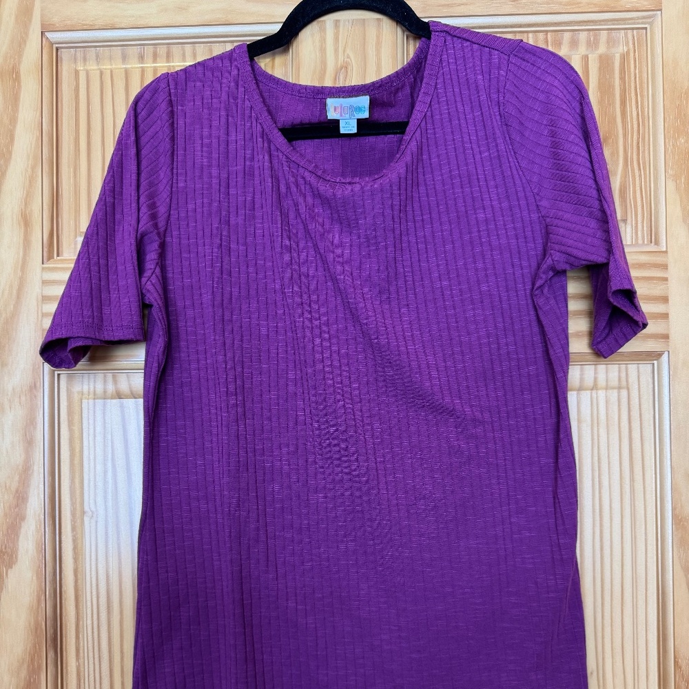 LulaRoe Short sleeve Shirt XL form fitting